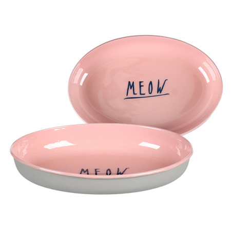 Flamingo Nell Oval ФЛАМІНГО НЕЛЛ ОВАЛЬНА емальована миска для котів 275мл Flamingo Nell Oval ФЛАМІНГО НЕЛЛ ОВАЛЬНА емальована миска для котів 275мл