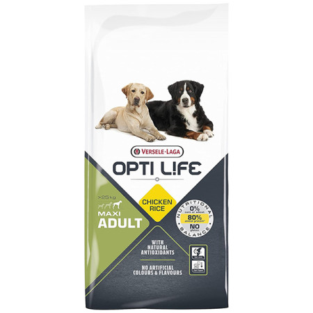 Opti Life Adult Maxi ОПТІ ЛАЙФ ДОРОСЛИЙ ВЕЛИКИХ сухий суперпреміум корм для собак великих порід, 12.5 кг Opti Life Adult Maxi ОПТІ ЛАЙФ ДОРОСЛИЙ ВЕЛИКИХ сухий суперпреміум корм для собак великих порід, 12.5 кг