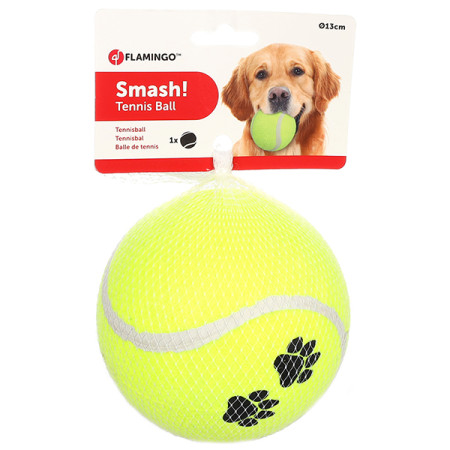 Flamingo Smash Tennis Ball ФЛАМІНГО СМЕШ тенісний м’яч 13см, іграшка для собак Flamingo Smash Tennis Ball ФЛАМІНГО СМЕШ тенісний м’яч 13см, іграшка для собак