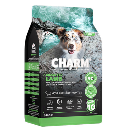 Charm Grass-Fed Lamb ЧАРМ ЯГНЯ ВІДГОДОВАНЕ НА ТРАВІ сухий беззерновий холістик корм для собак, 340 г