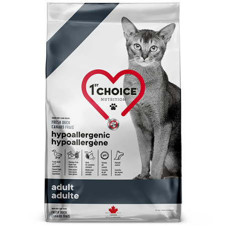 1st Choice Adult Hypoallergenic ФЕСТ ЧОЙС ГИПОАЛЛЕРГЕННЫЙ УТКА сухой диетический беззерновой корм для котов, 1.8 кг