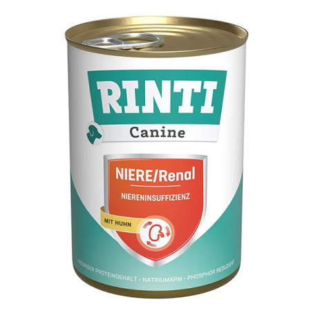 Rinti Canine Veterinary Niere/Renal mit Huhn РІНТІ ВЕТЕРІНАРІ РЕНАЛ КУРКА дієтичний вологий корм для собак із захворюваннями нирок, банка 400 г Rinti Canine Veterinary Niere/Renal mit Huhn РІНТІ ВЕТЕРІНАРІ РЕНАЛ КУРКА дієтичний вологий корм для собак із захворюваннями нирок, банка 400 г