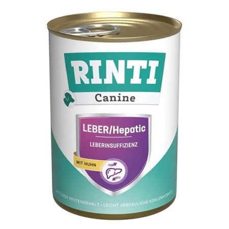 Rinti Canine Veterinary LEBER/Hepatic mit Huhn РІНТІ ВЕТЕРІНАРІ ГЕПАТІК КУРКА дієтичний вологий корм для собак із захворюваннями печінки, банка 400 г Rinti Canine Veterinary LEBER/Hepatic mit Huhn РІНТІ ВЕТЕРІНАРІ ГЕПАТІК КУРКА дієтичний вологий корм для собак із захворюваннями печінки, банка 400 г