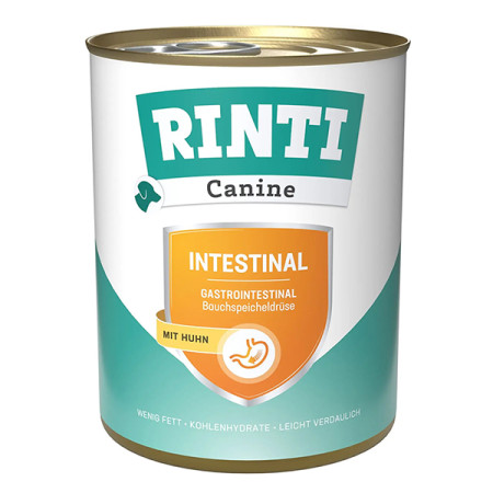 Rinti Canine Veterinary Intestinal mit Huhn РІНТІ ВЕТЕРІНАРІ ІНТЕСТІНАЛ КУРКА дієтичний вологий корм для собак із захворюваннями ШКТ та підшлункової залози, банка 800 г Rinti Canine Veterinary Intestinal mit Huhn РІНТІ ВЕТЕРІНАРІ ІНТЕСТІНАЛ КУРКА дієтичний вологий корм для собак із захворюваннями ШКТ та підшлункової залози, банка 800 г