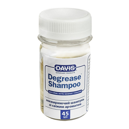 Davis Degrease Shampoo ДЭВИС ДЕГРИС обезжиривающий шампунь для собак, котов, 0.045 л
