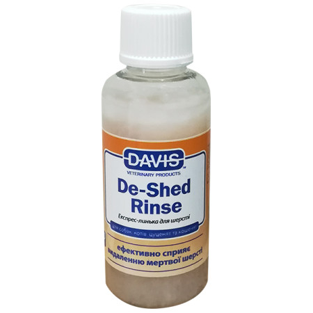 Davis De-Shed Rinse ДЭВИС ОБЛЕГЧЕНИЕ ЛИНЬКИ ополаскиватель для собак и котов, концентрат, 0.05 л