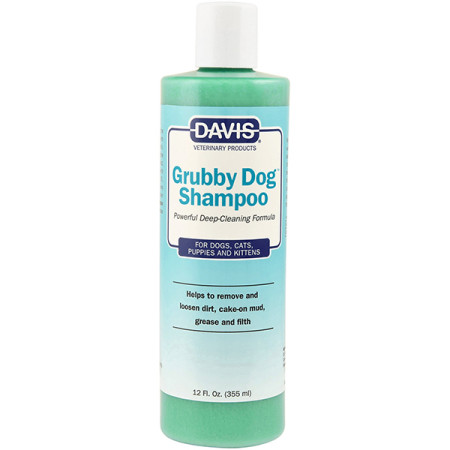 Davis Grubby Dog Shampoo ДЭВИС ГРАББИ ДОГ шампунь глубокой очистки для собак, котов, концентрат, 0.355 л