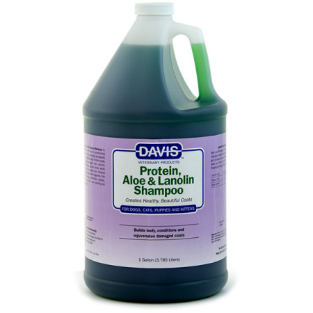 Davis Protein & Aloe & Lanolin Shampoo ДЭВИС ПРОТЕИН АЛОЭ ЛАНОЛИН шампунь для собак, котов, концентрат, 3.8 л