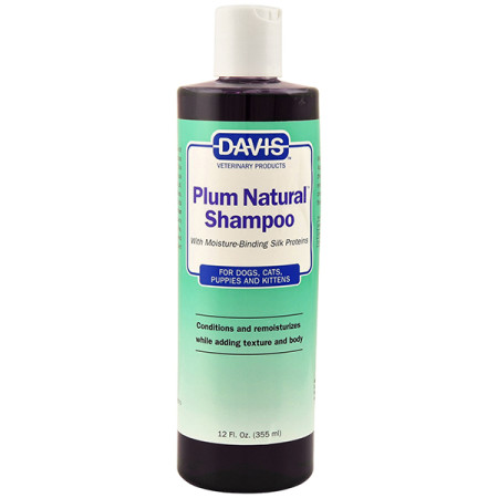 Davis Plum Natural Shampoo ДЭВИС НАТУРАЛЬНАЯ СЛИВА шампунь с протеинами шелка для собак, котов, концентрат, 0.355 л