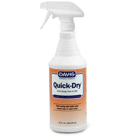 Davis Quick-Dry Spray ДЭВИС БЫСТРАЯ СУШКА спрей для собак и котов, 0.946 л