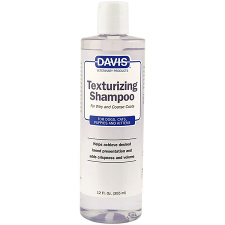 Davis Texturizing Shampoo ДЭВИС ТЕКСТУРИРУЮЩИЙ шампунь для жесткой и объемной шерсти у собак и котов, концентрат, 0.355 л