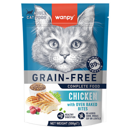 Wanpy Adult Cat Grain Free Chicken ВАНПІ КУРКА ДЛЯ КОТІВ сухий беззерновий корм, 500 г Wanpy Adult Cat Grain Free Chicken ВАНПІ КУРКА ДЛЯ КОТІВ сухий беззерновий корм, 500 г