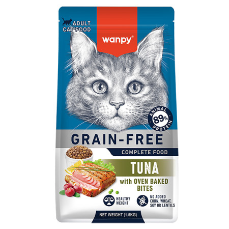 Wanpy Adult Cat Grain Free Tuna ВАНПІ ТУНЕЦЬ ДЛЯ КОТІВ сухий беззерновий корм, 1.5 кг Wanpy Adult Cat Grain Free Tuna ВАНПІ ТУНЕЦЬ ДЛЯ КОТІВ сухий беззерновий корм, 1.5 кг