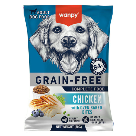 Wanpy Adult Dog Grain Free Chicken ВАНПІ КУРКА ДЛЯ СОБАК сухий беззерновий корм, 50 г Wanpy Adult Dog Grain Free Chicken ВАНПІ КУРКА ДЛЯ СОБАК сухий беззерновий корм, 50 г