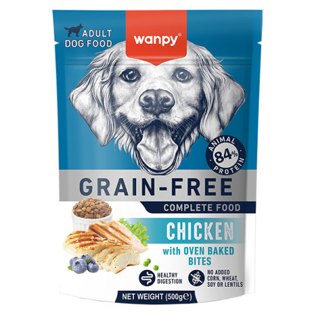 Wanpy Adult Dog Grain Free Chicken ВАНПІ КУРКА ДЛЯ СОБАК сухий беззерновий корм, 500 г Wanpy Adult Dog Grain Free Chicken ВАНПІ КУРКА ДЛЯ СОБАК сухий беззерновий корм, 500 г