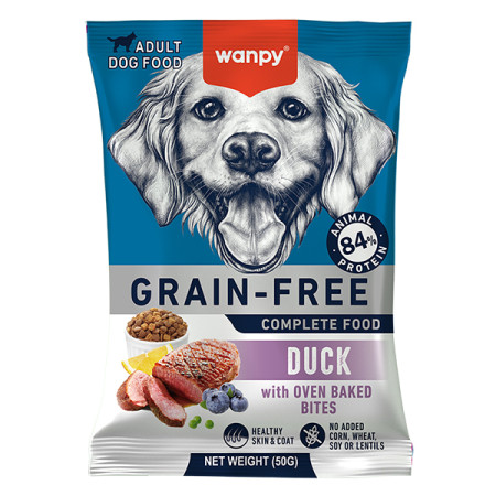 Wanpy Grain Free Duck ВАНПІ КАЧКА ДЛЯ СОБАК сухий беззерновий корм, 50 г Wanpy Grain Free Duck ВАНПІ КАЧКА ДЛЯ СОБАК сухий беззерновий корм, 50 г