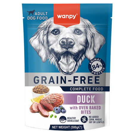 Wanpy Grain Free Duck ВАНПІ КАЧКА ДЛЯ СОБАК сухий беззерновий корм, 500 г Wanpy Grain Free Duck ВАНПІ КАЧКА ДЛЯ СОБАК сухий беззерновий корм, 500 г