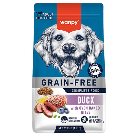 Wanpy Grain Free Duck ВАНПІ КАЧКА ДЛЯ СОБАК сухий беззерновий корм, 1.5 кг Wanpy Grain Free Duck ВАНПІ КАЧКА ДЛЯ СОБАК сухий беззерновий корм, 1.5 кг