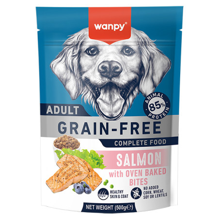 Wanpy Adult Dog Grain Free Salmon ВАНПІ ЛОСОСЬ ДЛЯ СОБАК сухий беззерновий корм, 500 г Wanpy Adult Dog Grain Free Salmon ВАНПІ ЛОСОСЬ ДЛЯ СОБАК сухий беззерновий корм, 500 г
