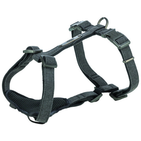 Шлея Trixie CityStyle H-harness для собак бавовна M–L 52–75 см 20 мм чорна Шлея Trixie CityStyle H-harness для собак бавовна M–L 52–75 см 20 мм чорна