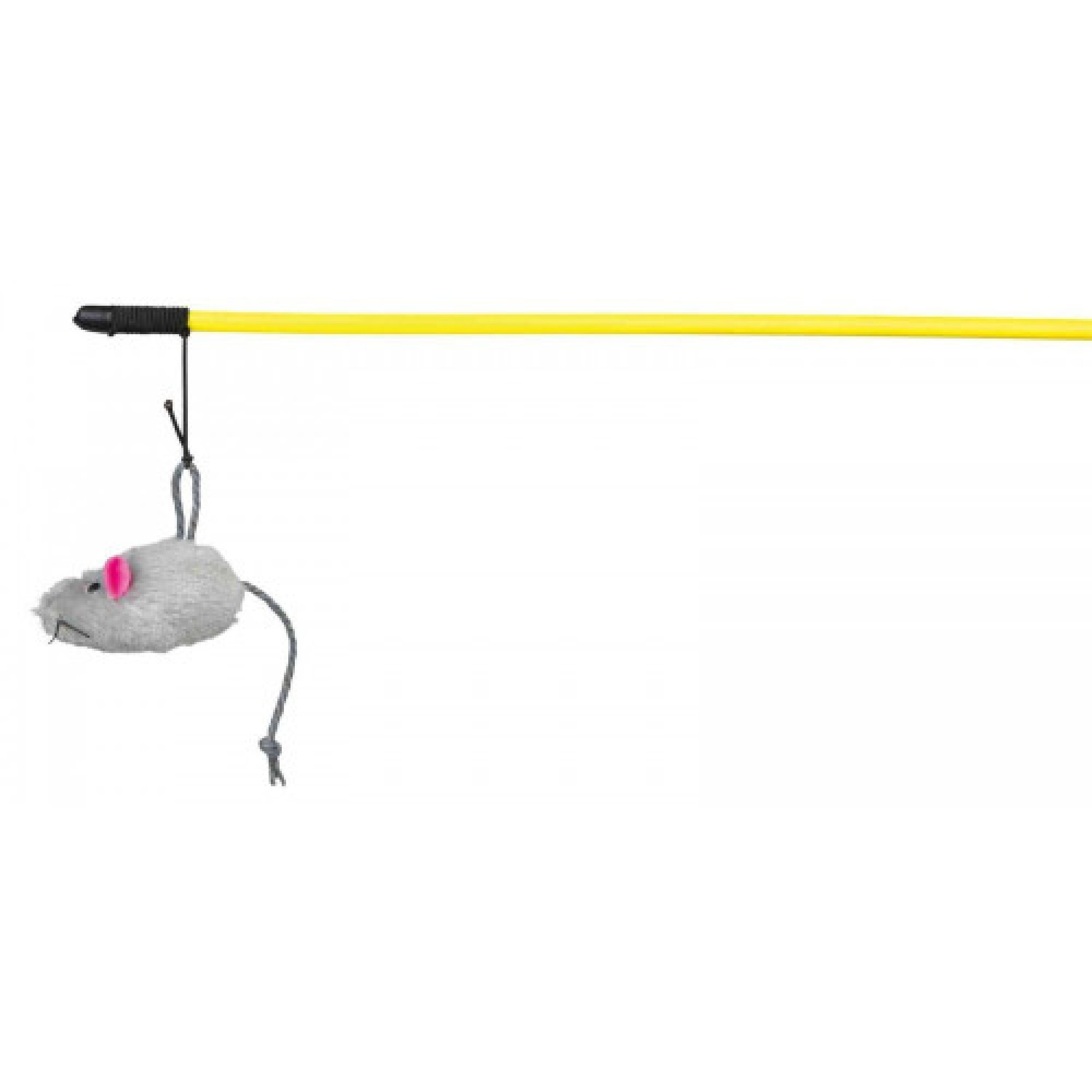 Іграшка Trixie для котів Миша на вудочці з котячою м'ятою 50 см