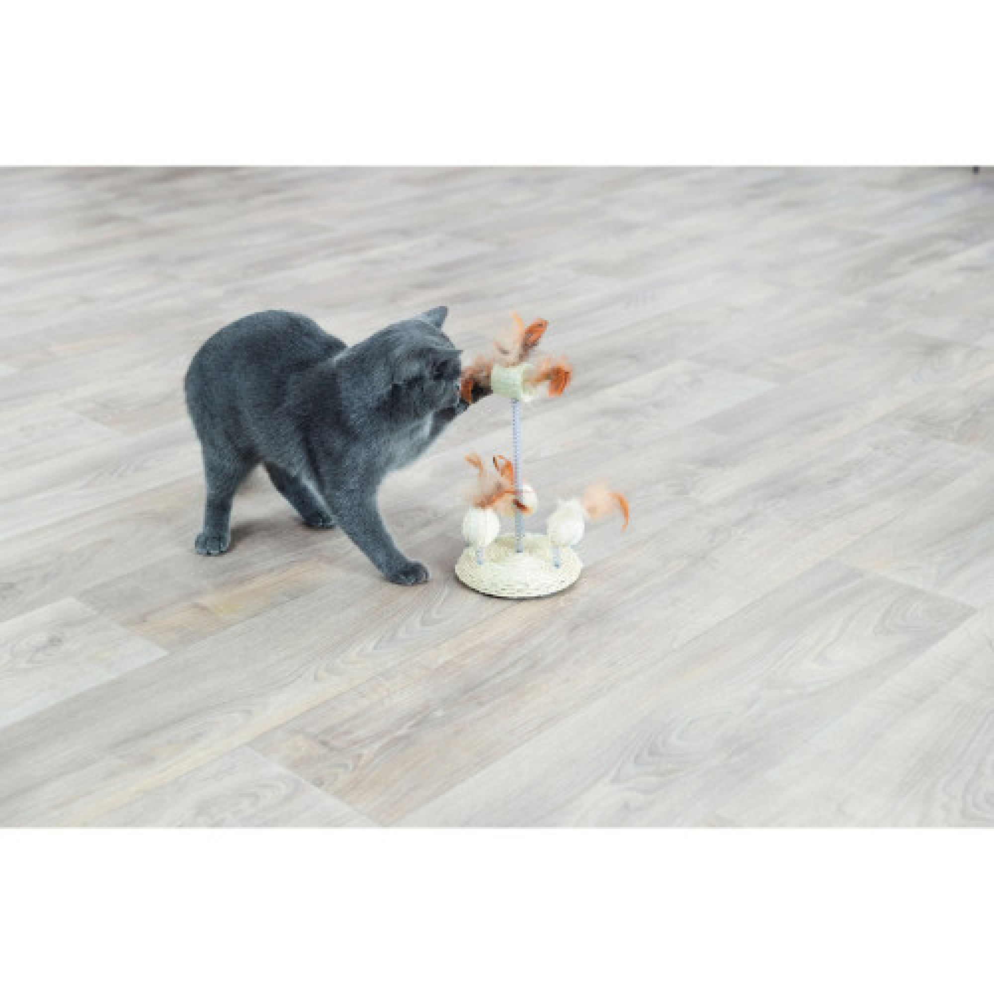 Игрушки Trixie для кошек Набор на пружинках люфа сизаль 15 х 30 см