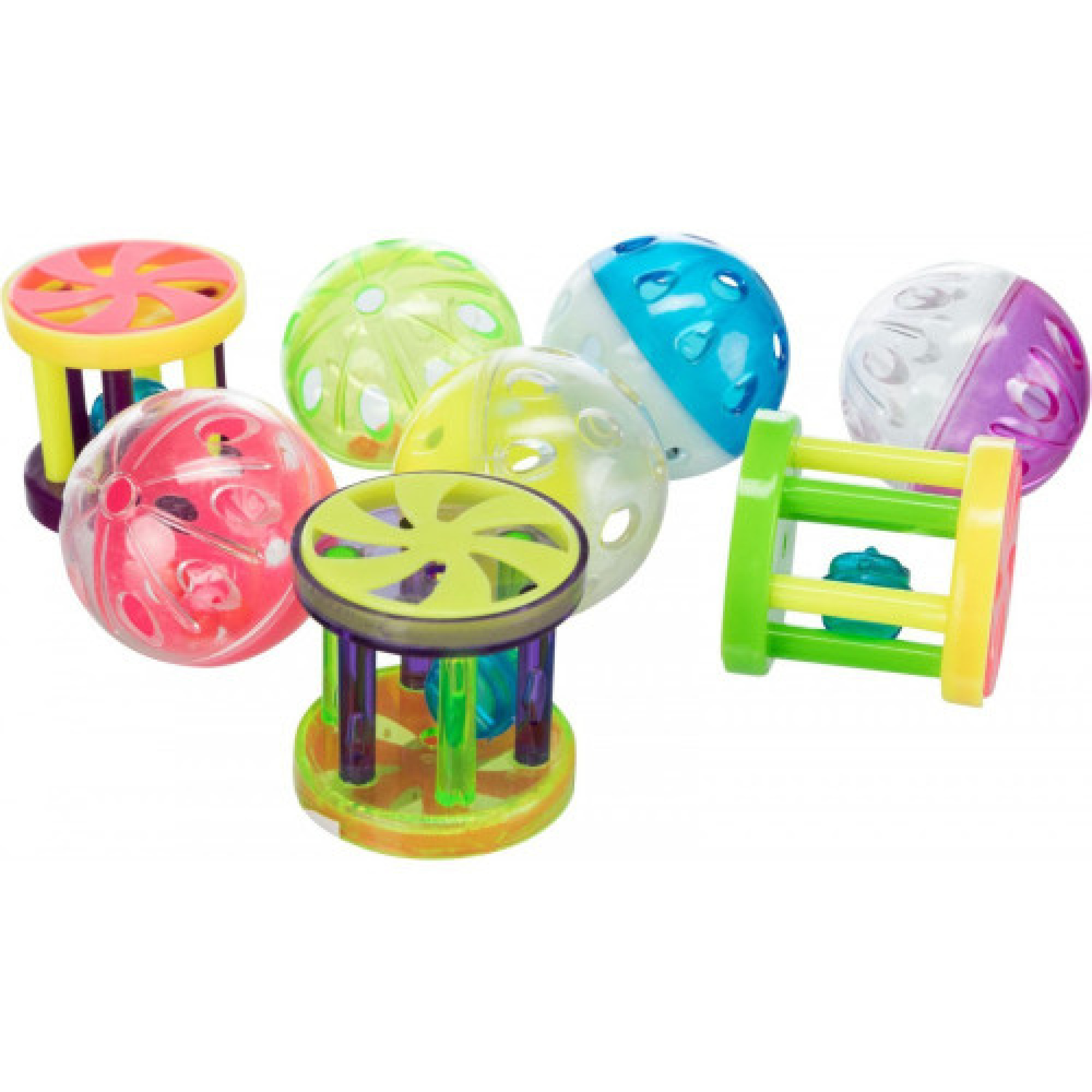 Игрушка Trixie Ball and Roll для кошек мяч и валик с погремушкой 4,5 см