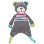 Игрушка Trixie Junior для собак Медведь со звуком и шелестом фольги ткань/плюш 28 см