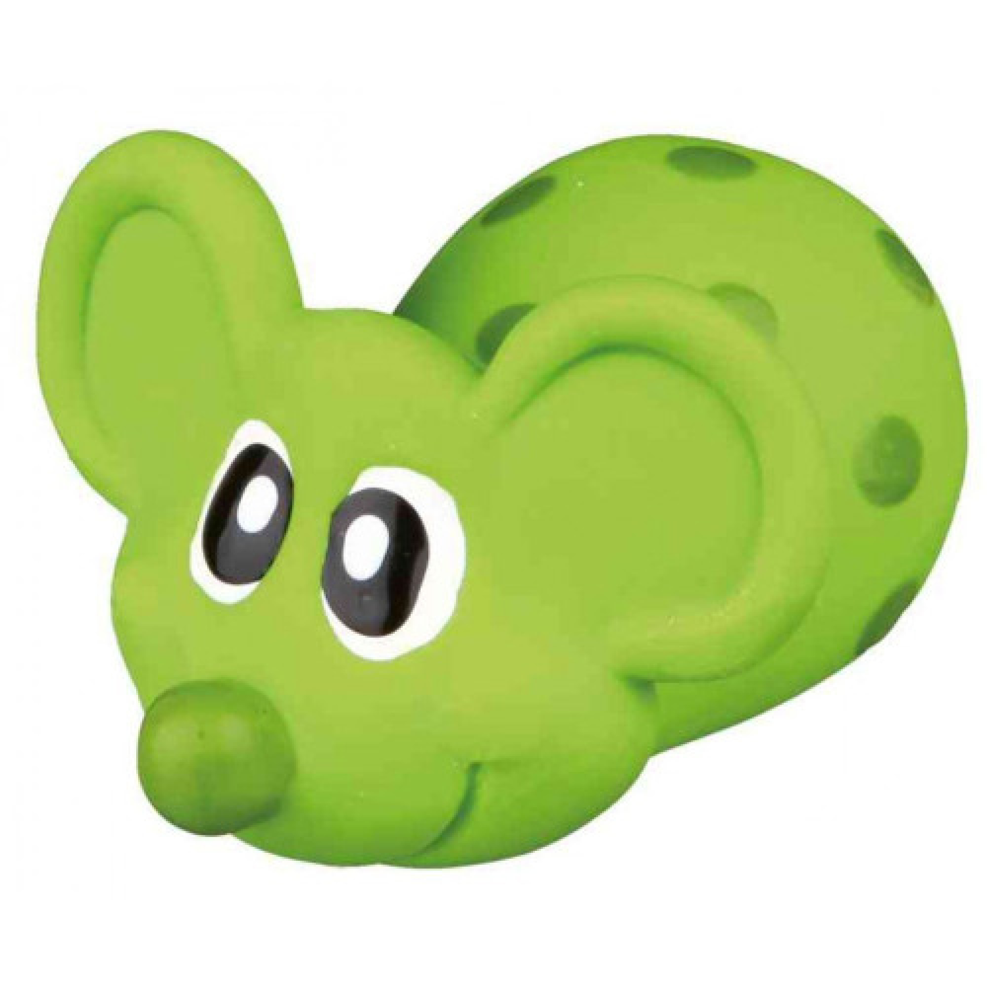 Игрушка Trixie для собак Мышь с пищалкой в ​​горошек латекс 8 см