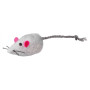 Игрушка Trixie для кошек Мышка меховая с колокольчиком и кошачьей мятой 4 см