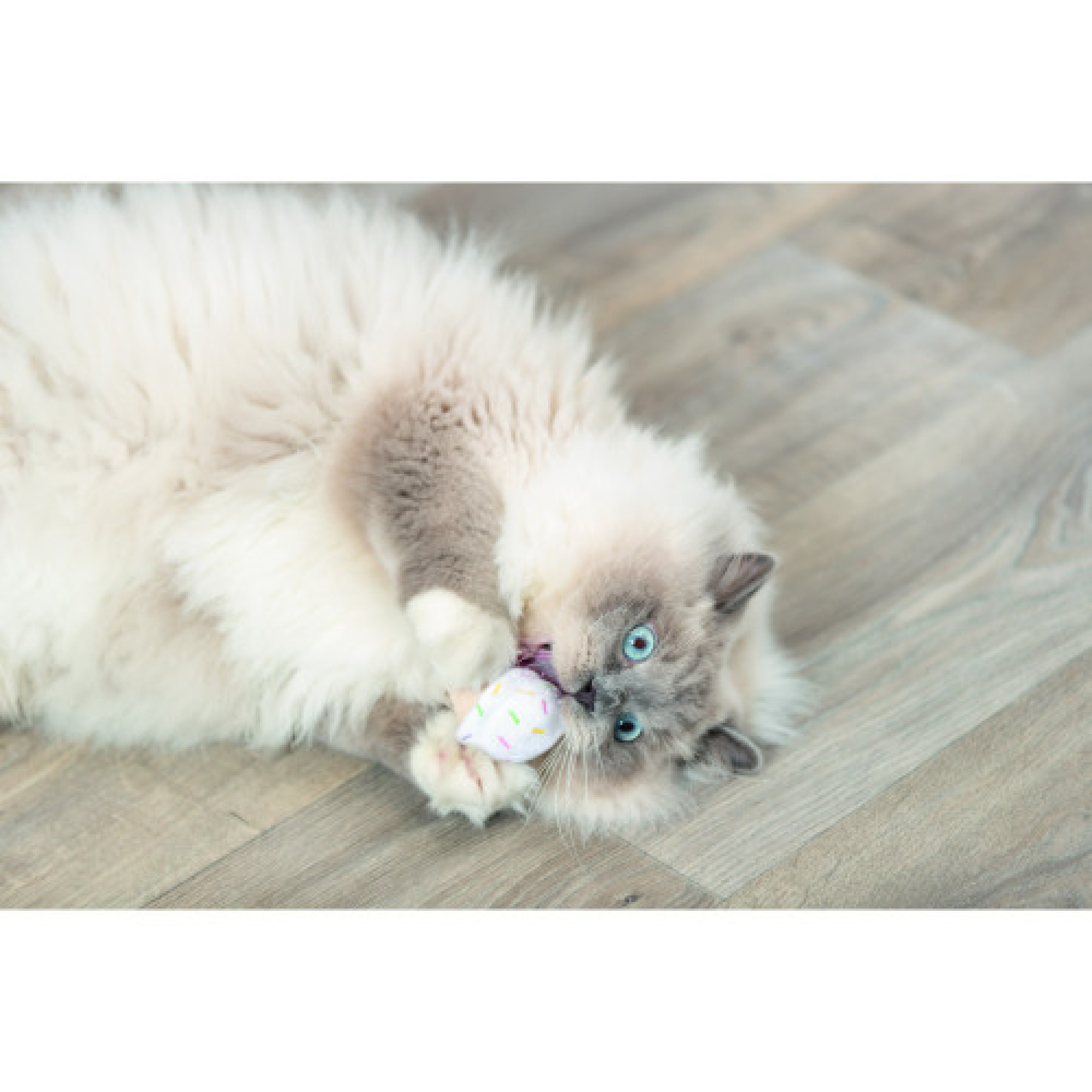 Игрушка Trixie для кошек Мороженое и пирожное плюш с кошачьей мятой 7 см