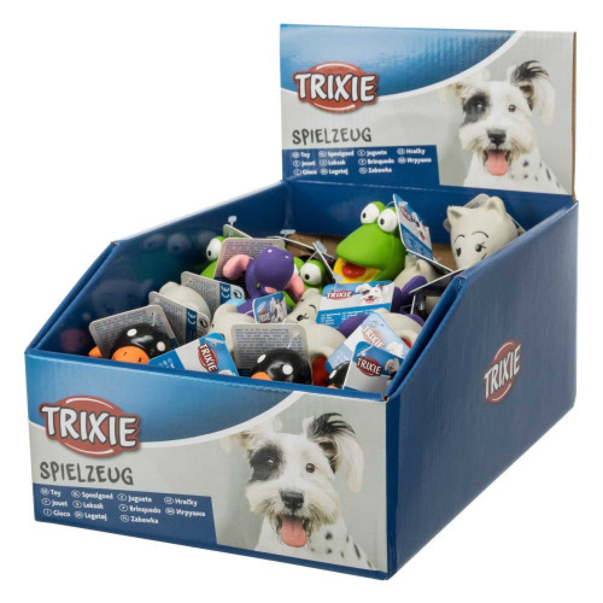 Игрушка Trixie для собак Животные с пищалкой латекс 6-9 см