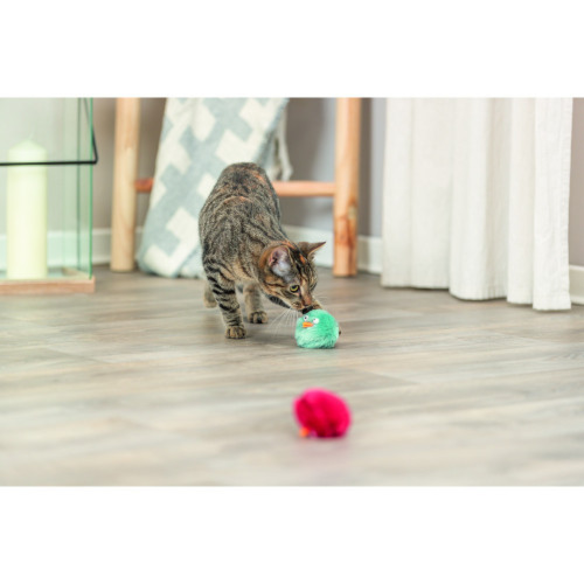 Игрушка Trixie для кошек Зверята со звуком плюш диаметр 6 см