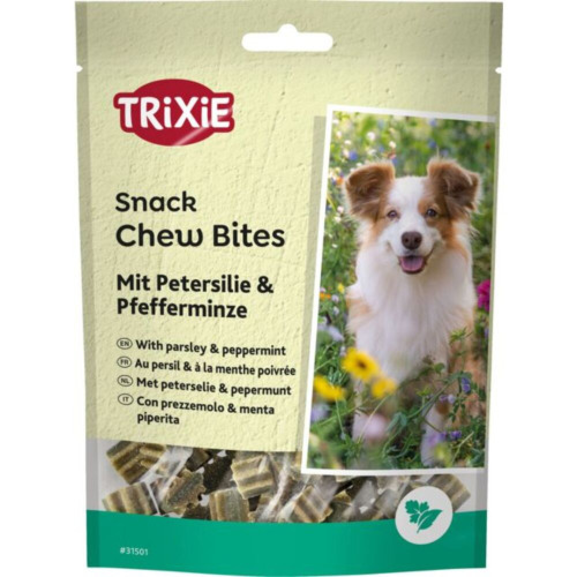Лакомство Trixie Denta Fun Chew Bites для собак кусочки с петрушкой и мятой 150 г