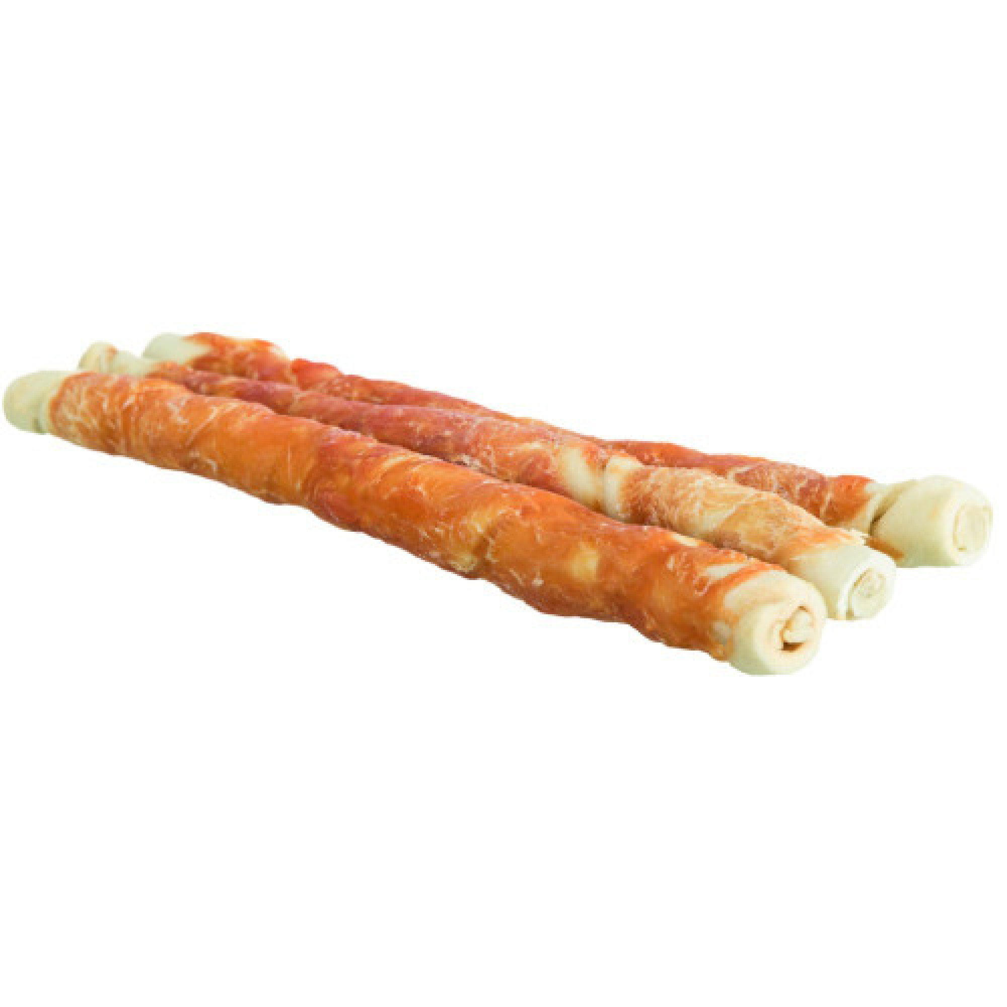 Лакомство Trixie Denta Fun Chewing Rolls для собак Палочки для чистки зубов с курицей 28 см 250 г 3 шт