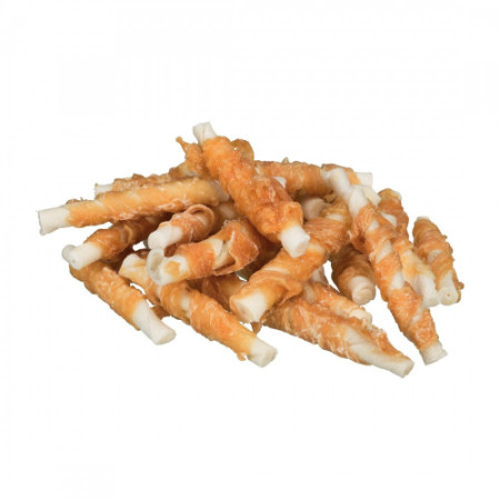 Ласощі Trixie Denta Fun Chewing Rolls для собак Палички для чищення зубів з куркою 6 см 120 г Ласощі Trixie Denta Fun Chewing Rolls для собак Палички для чищення зубів з куркою 6 см 120 г