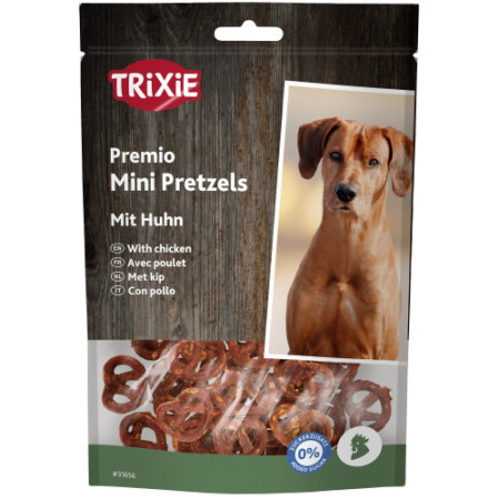Ласощі Trixie Mini Pretzels для собак крендель з куркою 100 г Ласощі Trixie Mini Pretzels для собак крендель з куркою 100 г