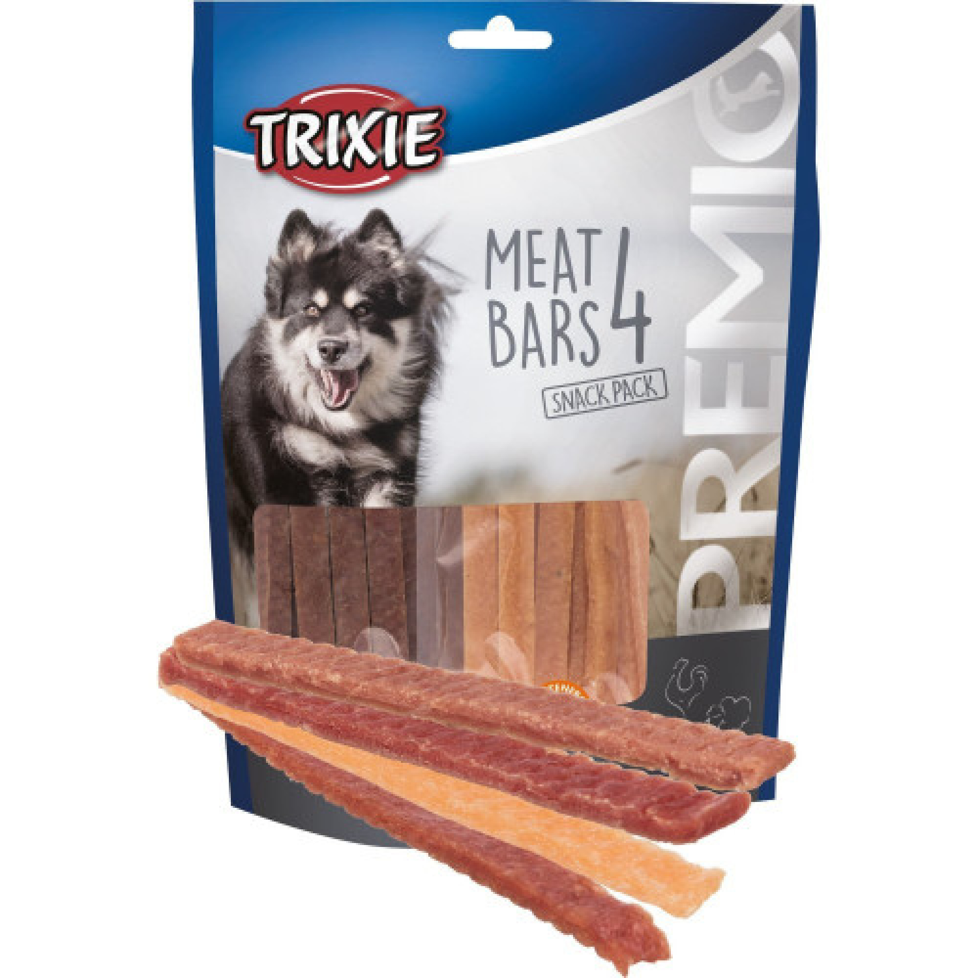 Лакомство Trixie Premio 4 Meat Bars для собак с курицей уткой бараниной и лососем 4х100 г