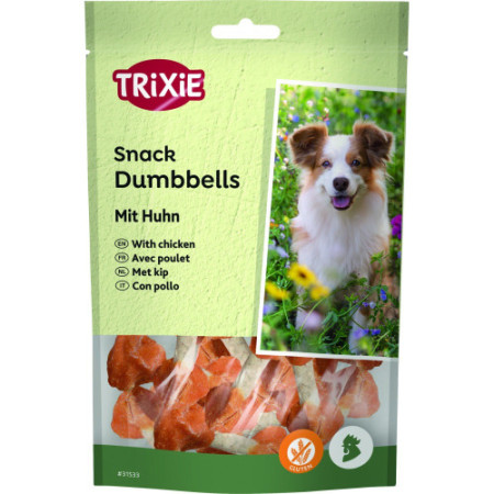 Ласощі Trixie Dumbbells для собак кісточки з куркою 100 г Ласощі Trixie Dumbbells для собак кісточки з куркою 100 г