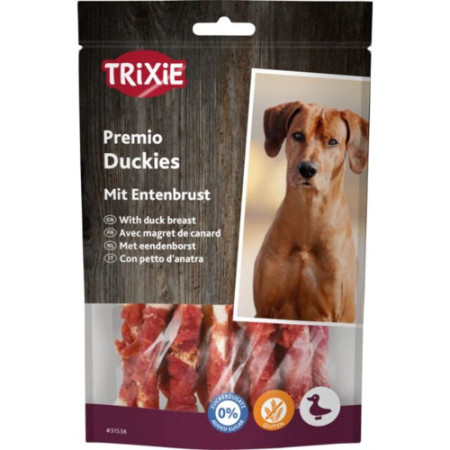 Ласощі Trixie Premio Duckies для собак кісточки з качкою 100 г Ласощі Trixie Premio Duckies для собак кісточки з качкою 100 г