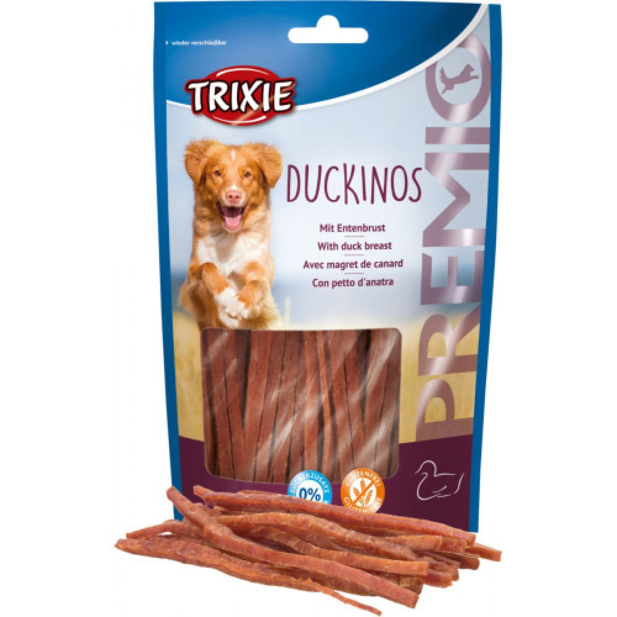 Лакомство Trixie Premio Duckinos для собак с уткой 80 г