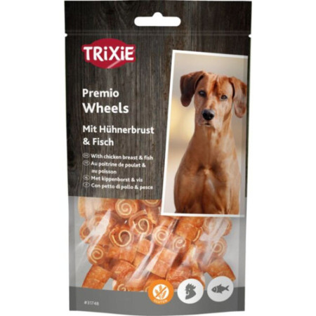 Ласощі Trixie Premio Fish Chicken Wheels для собак з куркою та рибою 75 г Ласощі Trixie Premio Fish Chicken Wheels для собак з куркою та рибою 75 г