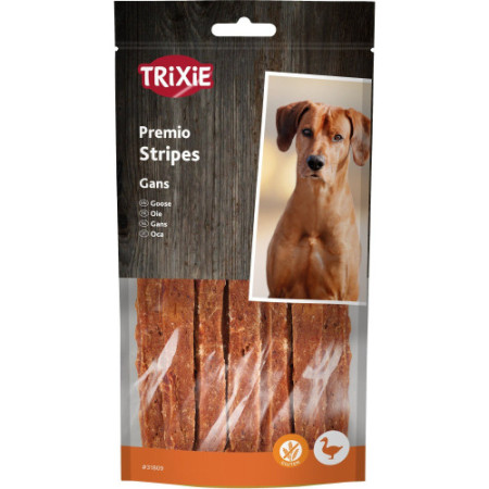 Ласощі Trixie Premio Goose Filets для собак з гусаком 65 г Ласощі Trixie Premio Goose Filets для собак з гусаком 65 г