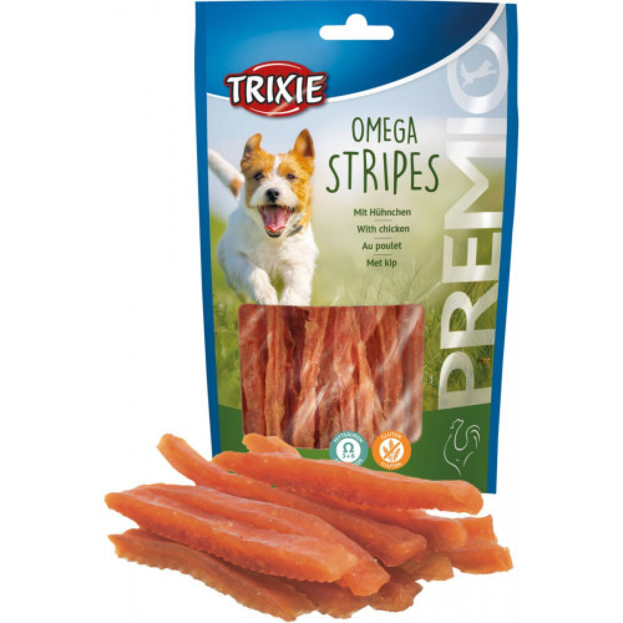 Лакомство Trixie Premio Omega Stripes для собак палочки с курицей 100 г
