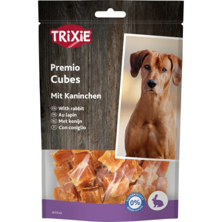 Ласощі Trixie Premio Rabbit Cubes для собак шматочки із кроликом 100 г Ласощі Trixie Premio Rabbit Cubes для собак шматочки із кроликом 100 г