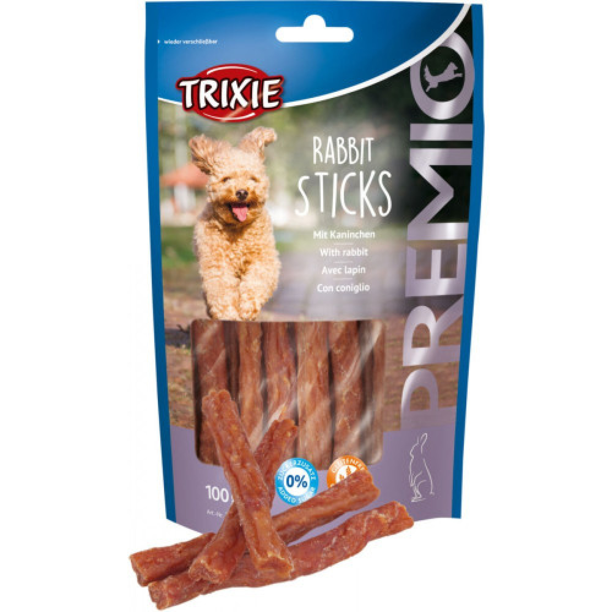 Лакомство Trixie Premio Rabbit Sticks для собак палочки с кроликом 100 г