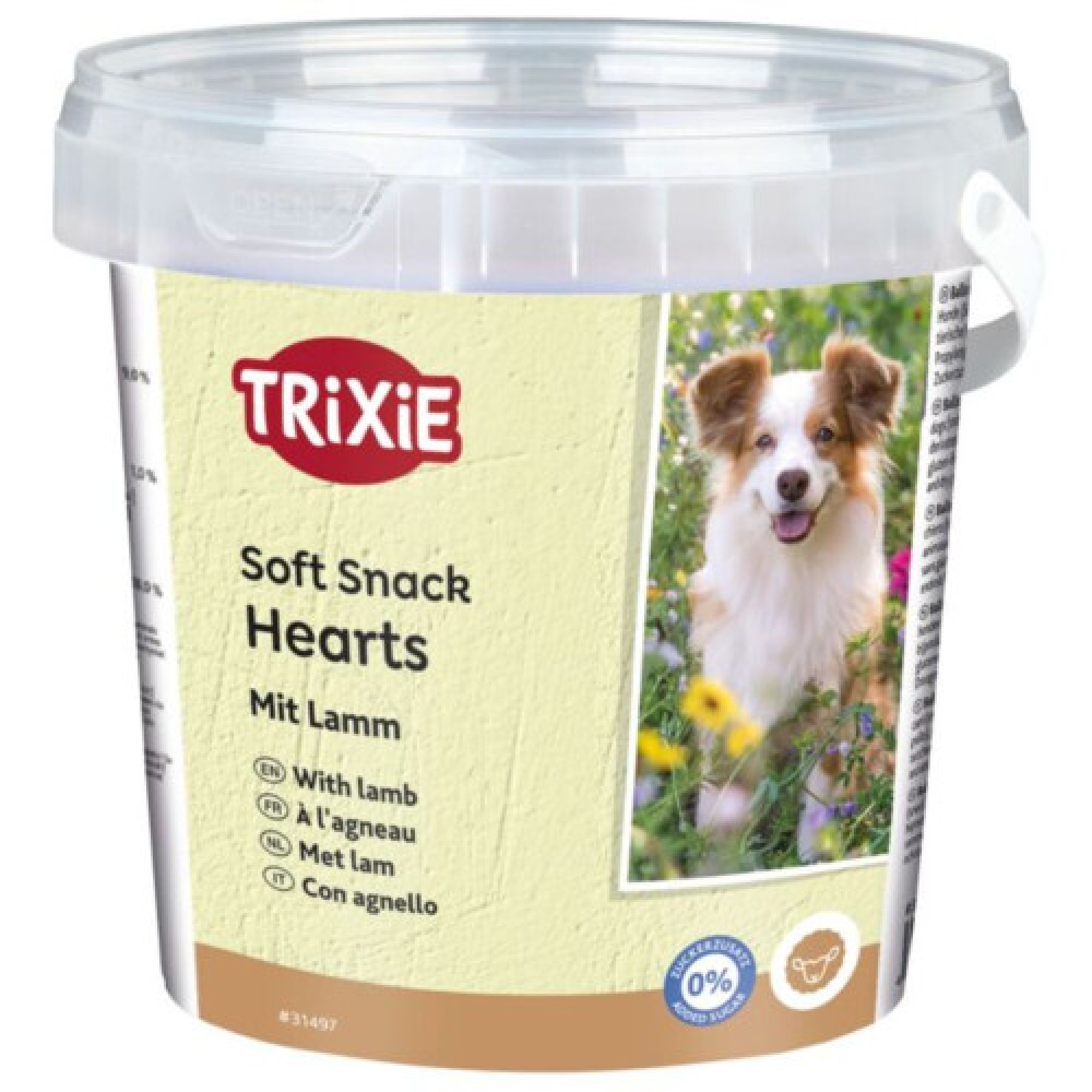 Лакомство Trixie Soft Snack Happy Hearts для собак с ягненком 500 г
