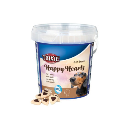 Ласощі Trixie Soft Snack Happy Hearts для собак з ягням 500 г Ласощі Trixie Soft Snack Happy Hearts для собак з ягням 500 г