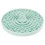 Миска-коврик Trixie для щенков Junior для медленного кормления голубая пластик d-21 см