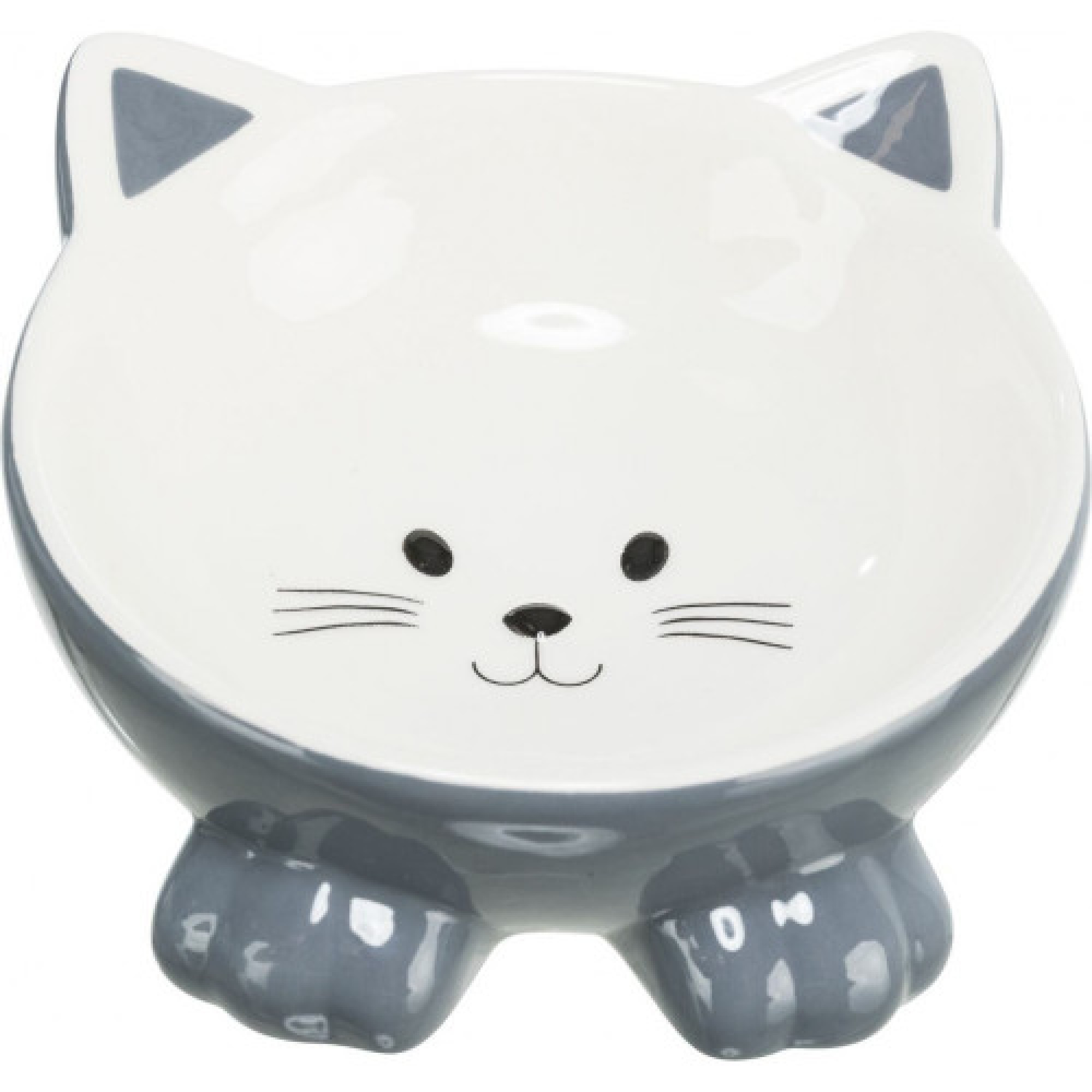 Миска Trixie для кошек Котик керамическая 150 мл d-14 см